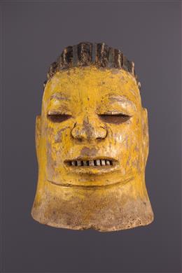 Arte tribal - Makonde Lipiko máscara policromada