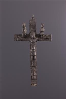 Arte tribal - Kongo Nkandi kiditu Crucifixo 