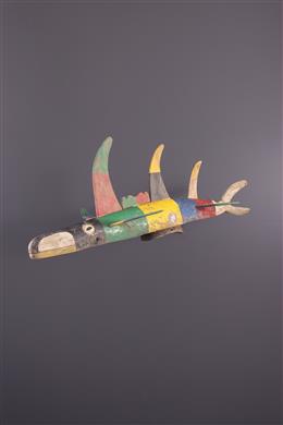 Arte tribal - Máscara de crista de peixe Ijo