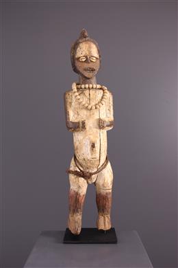 Arte tribal - Estátua relicário de Mbete, Ambete