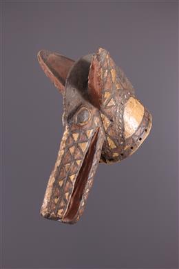 Arte tribal - Máscara de crista policromada Mossi
