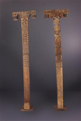 Arte tribal - Pilares berberes com maiúsculas