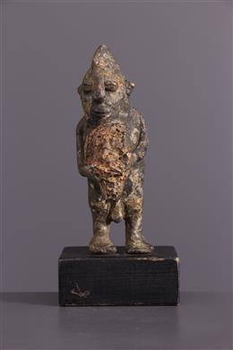 Arte tribal - Fetiche protetor de bronze Nigéria